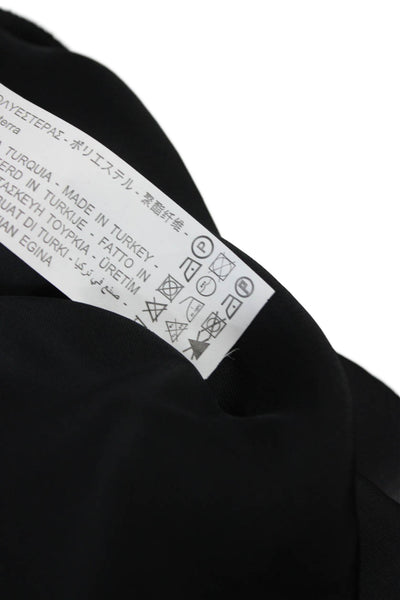 Zara Women Black 90s Slip Dress Sleeveless Long Polyester Size XS
