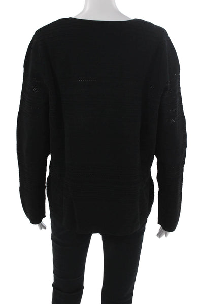 Lauren Ralph Lauren Unisex Black 100% Merino Wool Full Zip Cardigan Size 1X