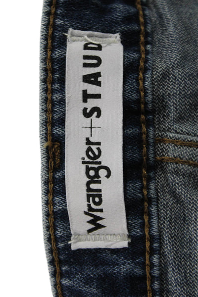Wrangler Women Cropped Straight Jeans Indigo Petite Size 25