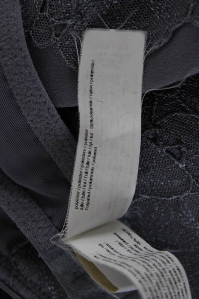 Chantelle Womens Lace Bow Detail Balconette Bra Grey Size 32C