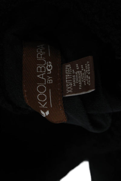 Koolaburra Women Black High Neck Zip Jacket Nylon Cotton Long Sleeve Size XXS