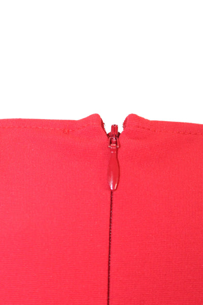 VERSUS by Versace Womens Red A-Line Dress V-Neck Knee Length Size 42