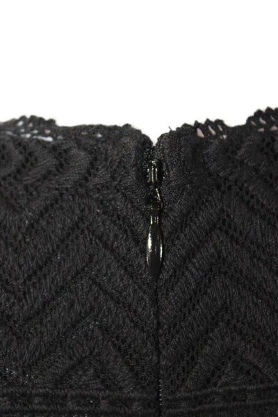Isabel Marant For H+M Women Bodycon Mini Black Long Sleeve Dress Size 2
