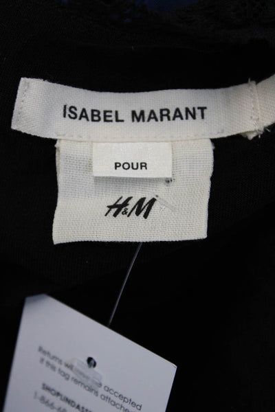 Isabel Marant For H+M Women Bodycon Mini Black Long Sleeve Dress Size 2