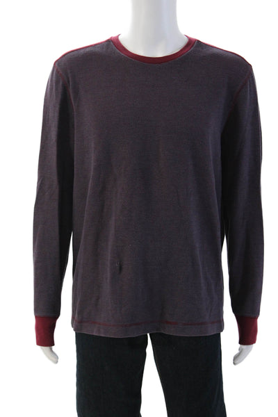 Banana Republic Mens Dark Gray Crew Neck Long Sleeve Top Size XL