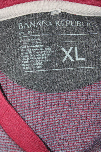 Banana Republic Mens Dark Gray Crew Neck Long Sleeve Top Size XL