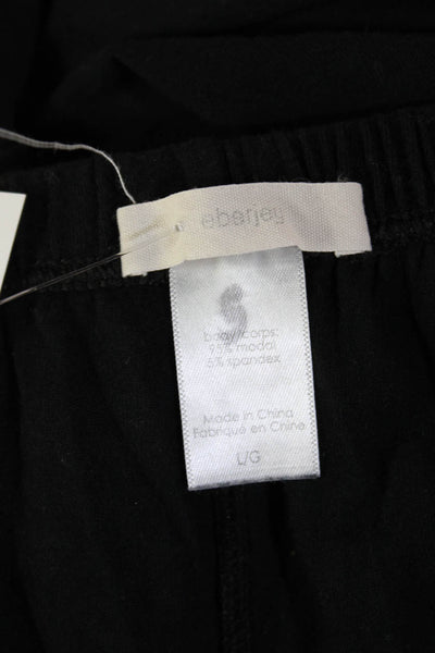 Eberjey Unisex Black Sweatpants Modal Spandex Inseam 30 Size L
