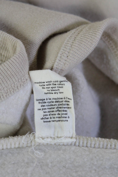 Donni Unisex Beige V-Neck Long Sleeve Cardigan Organic Cotton Blend Size M