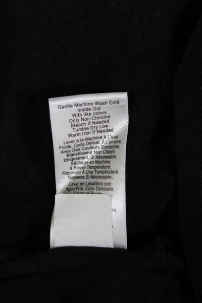 Nation LTD Womens Basic Black Square Neck Long Sleeve Blouse Size S