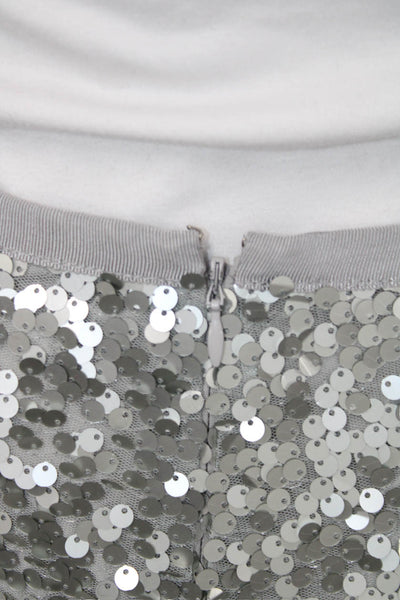 J Crew Womens Gray Mini Pencil Skirt Polyester Size 00