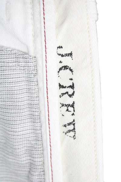 J Crew Mens White Chino Pants Button Closure Size 34