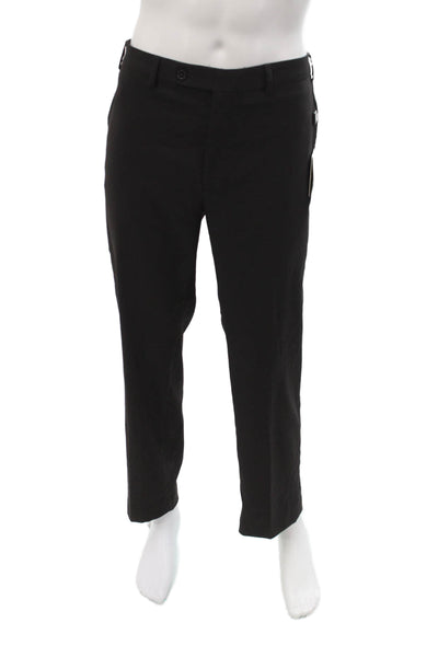Lauren Ralph Lauren Mens Dress Pants Black Buckle Size 36