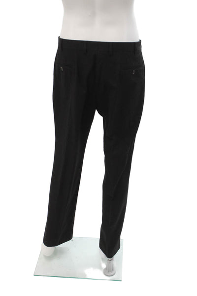 Lauren Ralph Lauren Mens Dress Pants Black 65% Polyester 35% Rayon Size 35