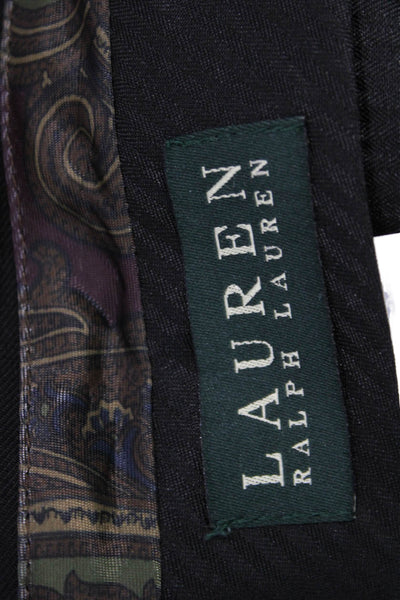 Lauren Ralph Lauren Mens Dress Pants Black 65% Polyester 35% Rayon Size 35
