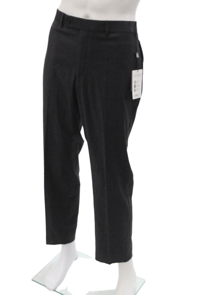 Lauren Ralph Lauren Mens Dress Pants Dark Gray Check Button Size 36