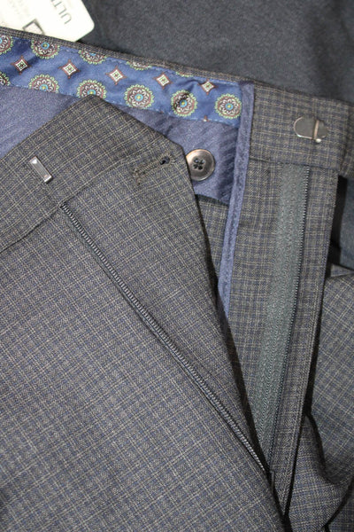 Lauren Ralph Lauren Mens Dress Pants Dark Gray Check Button Size 36