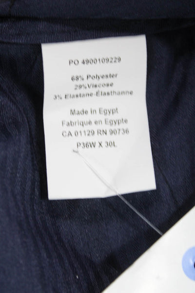 Lauren Ralph Lauren Mens Dress Pants Dark Gray Check Button Size 36