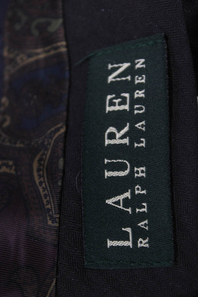 Lauren Ralph Lauren Mens Dress Pants Dark Blue Button Size 35