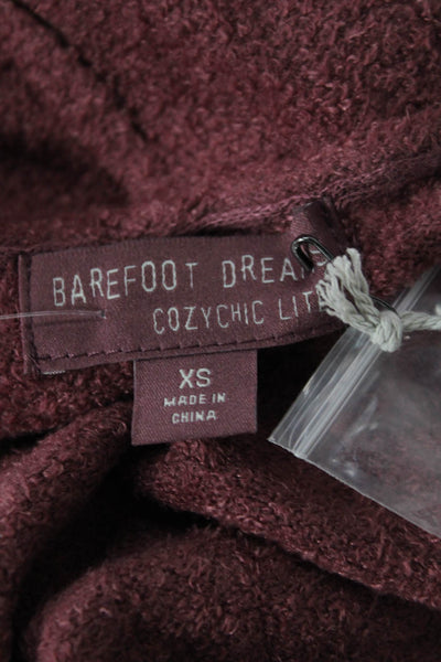 Barefoot Dreams® Unisex Purple Long Sleeve Cardigan Sweater Size XS