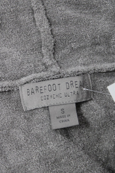 Barefoot Dreams Womens Cardigan Hoodie Gray Long Sleeve Size S