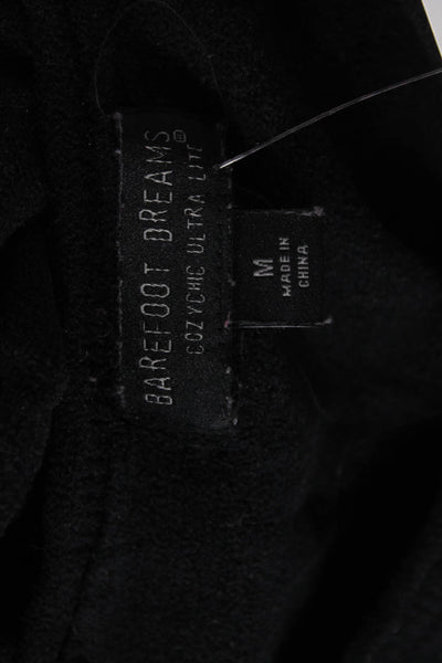 Barefoot Dreams® Unisex Pullover Sweater Black Round Neck Long Sleeve Size M