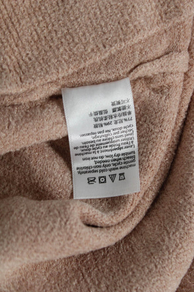 Barefoot Dreams Unisex Beige Pullover Sweater Long Sleeve Round Neck Size S