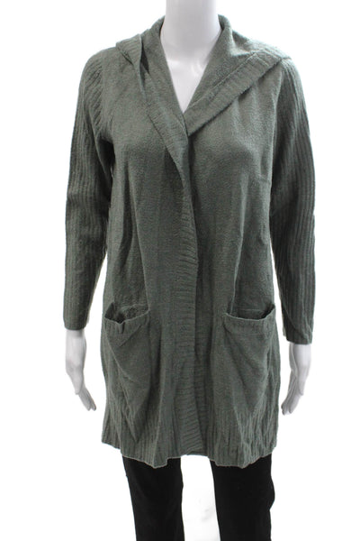 Barefoot Dreams® Unisex Green Cardigan Sweater Long Sleeve Size XS