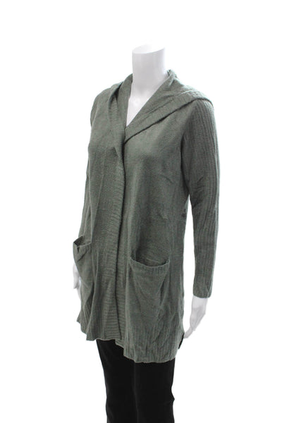Barefoot Dreams® Unisex Green Cardigan Sweater Long Sleeve Size XS