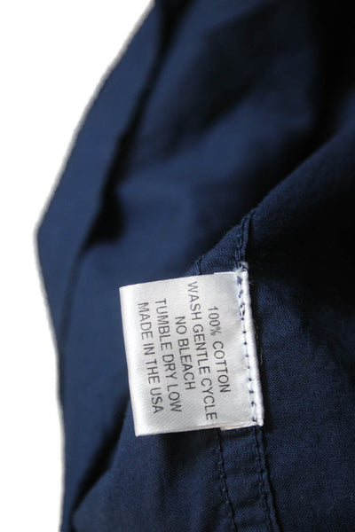 American Colors by Alex Lehr Womens Dark Blue Shirt Dress Long Sleeve Size S