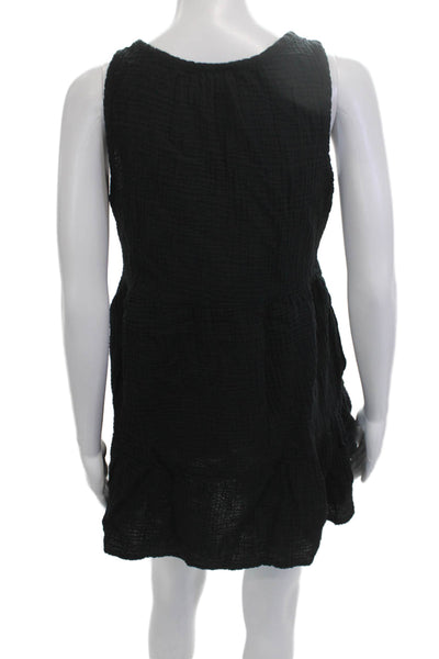 Universal Thread Women Black Cotton Sleeveless Tank Dress Knee Length Size S