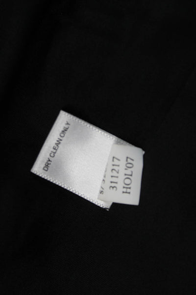 Banana Republic Women Military Jacket Herringbone Dark Gray Wool Button Size 0P