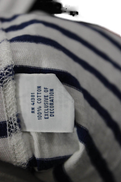 Polo Ralph Lauren Women Jersey Striped White Long Sleeve T-Shirt Size S