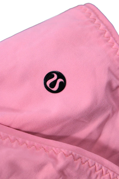 Lululemon Womens Pink Drawstring Cotton Blend Solid Beach Shorts Size 2