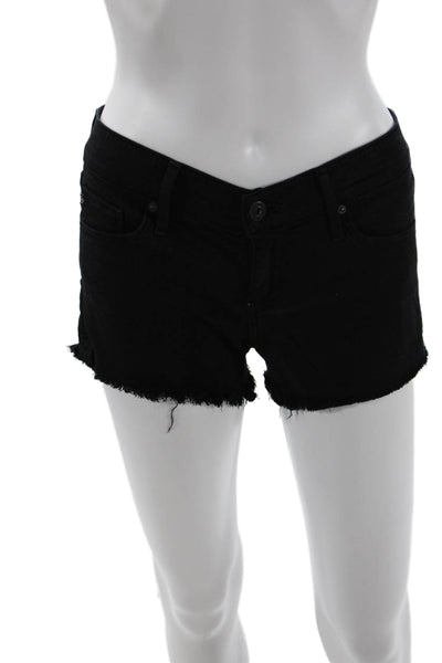 AG Adriano Goldschmied Unisex Black Shorts Size 25