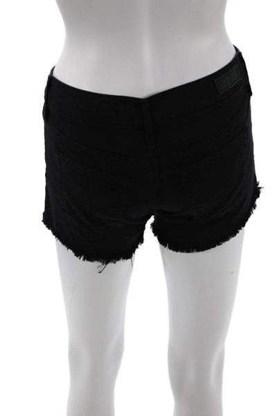 AG Adriano Goldschmied Unisex Black Shorts Size 25