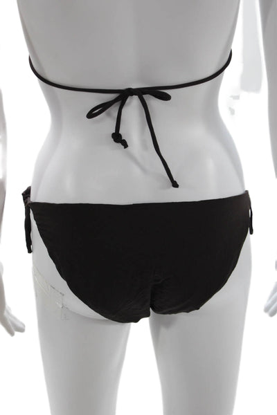 Carmen Marc Valvo Women Black Bikini Top & Bottom Set Size XS