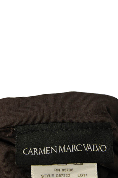 Carmen Marc Valvo Women Black Bikini Top & Bottom Set Size XS