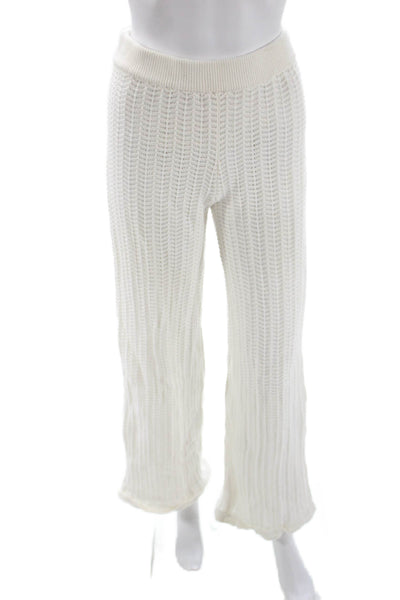Tularosa Women Bohemian White Cotton Pants Size S