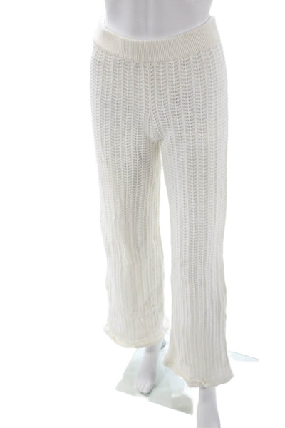 Tularosa Women Bohemian White Cotton Pants Size S