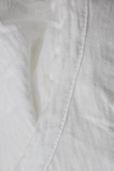 Rag & Bone Womens Basic Sleeveless Tank White 100% Cotton Round Neck Size S