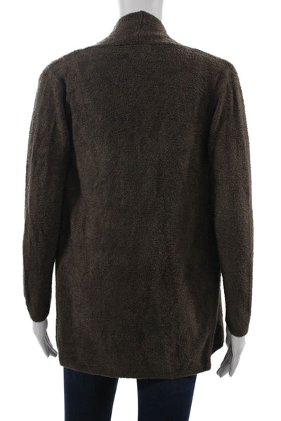 Barefoot Dreams Womens Brown Long Sleeve Coatigan Size 2XS