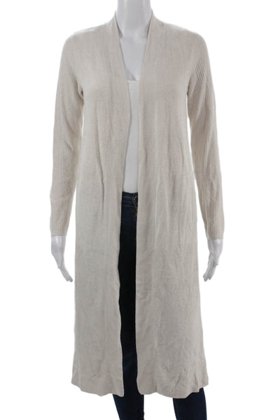 Barefoot Dreams® Unisex Cardigan Beige Acrylic Blend Long Sleeve Size XS