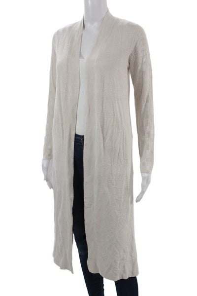 Barefoot Dreams® Unisex Cardigan Beige Acrylic Blend Long Sleeve Size XS