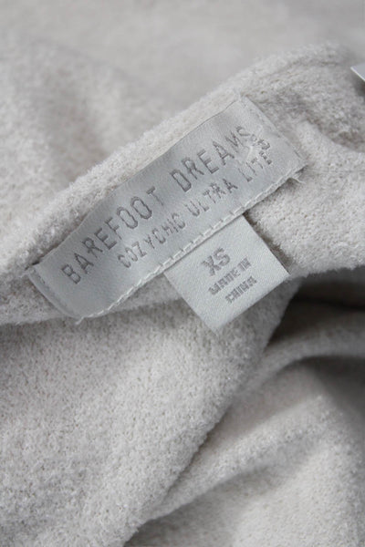 Barefoot Dreams® Unisex Cardigan Beige Acrylic Blend Long Sleeve Size XS
