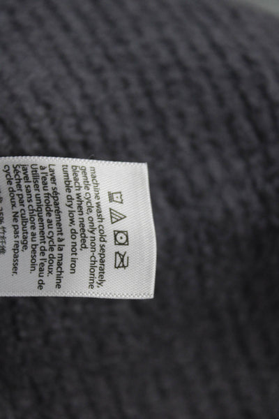 Barefoot Dreams Womens Full-Zip Hoodie Dark Gray 75% Nylon Size XS