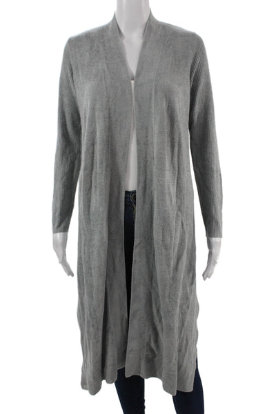 Barefoot Dreams® Unisex Cardigan Sweater Gray Polyester Long Sleeve Size XS