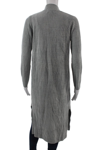 Barefoot Dreams® Unisex Cardigan Sweater Gray Polyester Long Sleeve Size XS