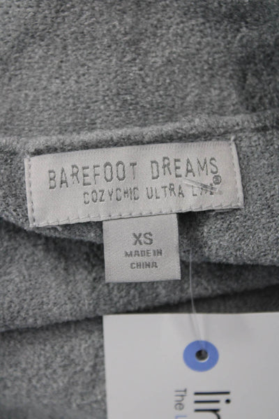 Barefoot Dreams® Unisex Cardigan Sweater Gray Polyester Long Sleeve Size XS