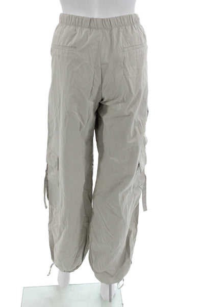 Zara Unisex Cargo Jogger Pants Gray Drawstring Size S