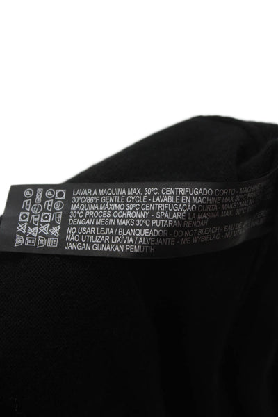 Zara Unisex Cardigan Sweater Black Long Sleeve Viscose Acrylic Size M